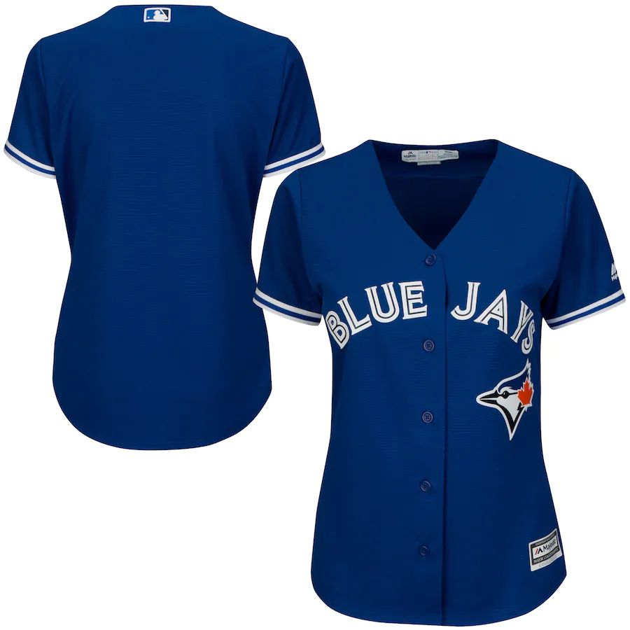Womens Toronto Blue Jays Majestic Royal Alternate Plus Size Replica Cool Base Team MLB Jerseys